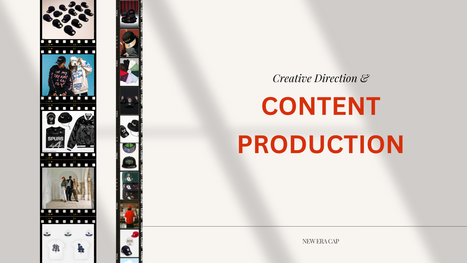 Creative direction and content production, New Era Cap film-strip cover