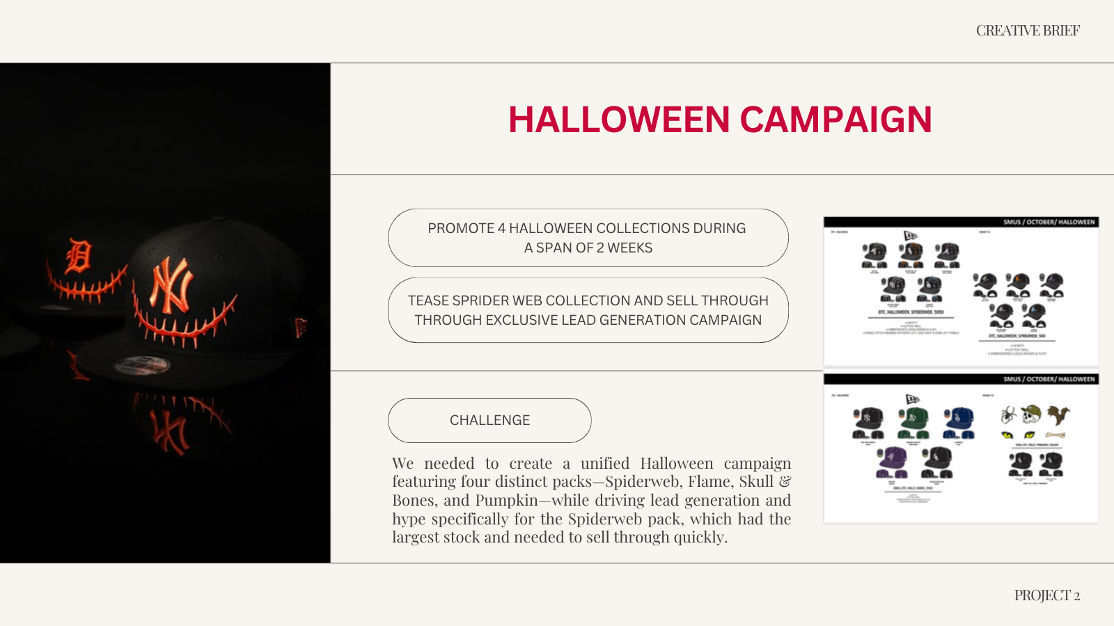 Creative deck, Halloween campaign brief