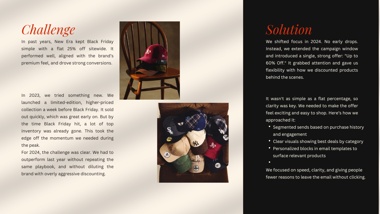 Case study deck, challenge and solution
